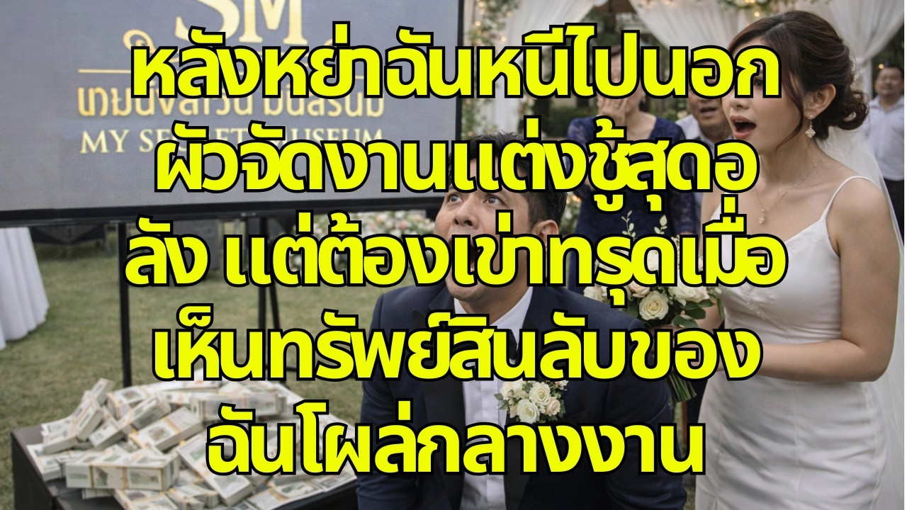หลังหย่าฉันหนีไปนอก ผัวจัดงานแต่งชู้สุดอลัง แต่ต้องเข่าทรุดเมื่อเห็นทรัพย์สินลับของฉันโผล่กลางงาน