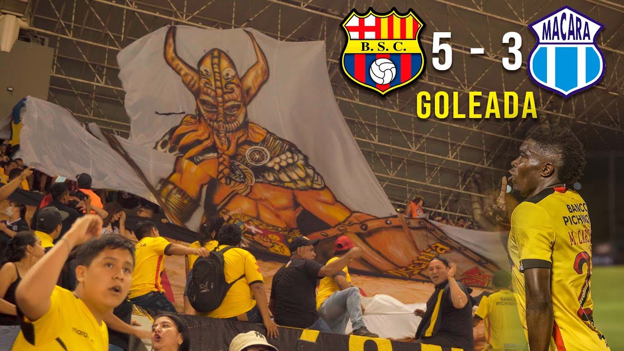 RESUMEN: Barcelona SC vs Macará (5-3) | Así alentó la hinchada | Sur Oscura 2022