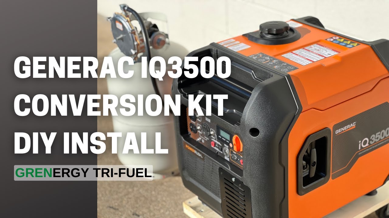 Generac IQ3500 Inverter Generator - DIY Propane and Natural Gas Conversion Kit