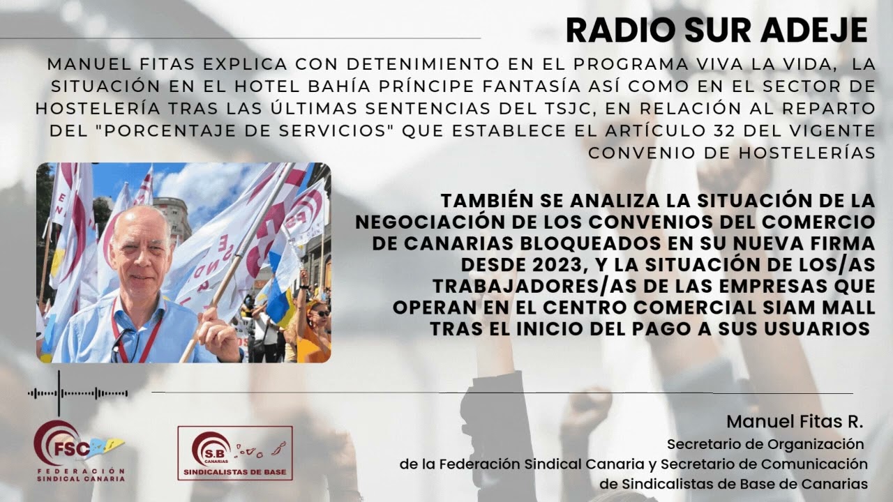 Manuel Fitas (SBC) analiza la situación de la hostelería en Canarias y las sentencias del TSJC