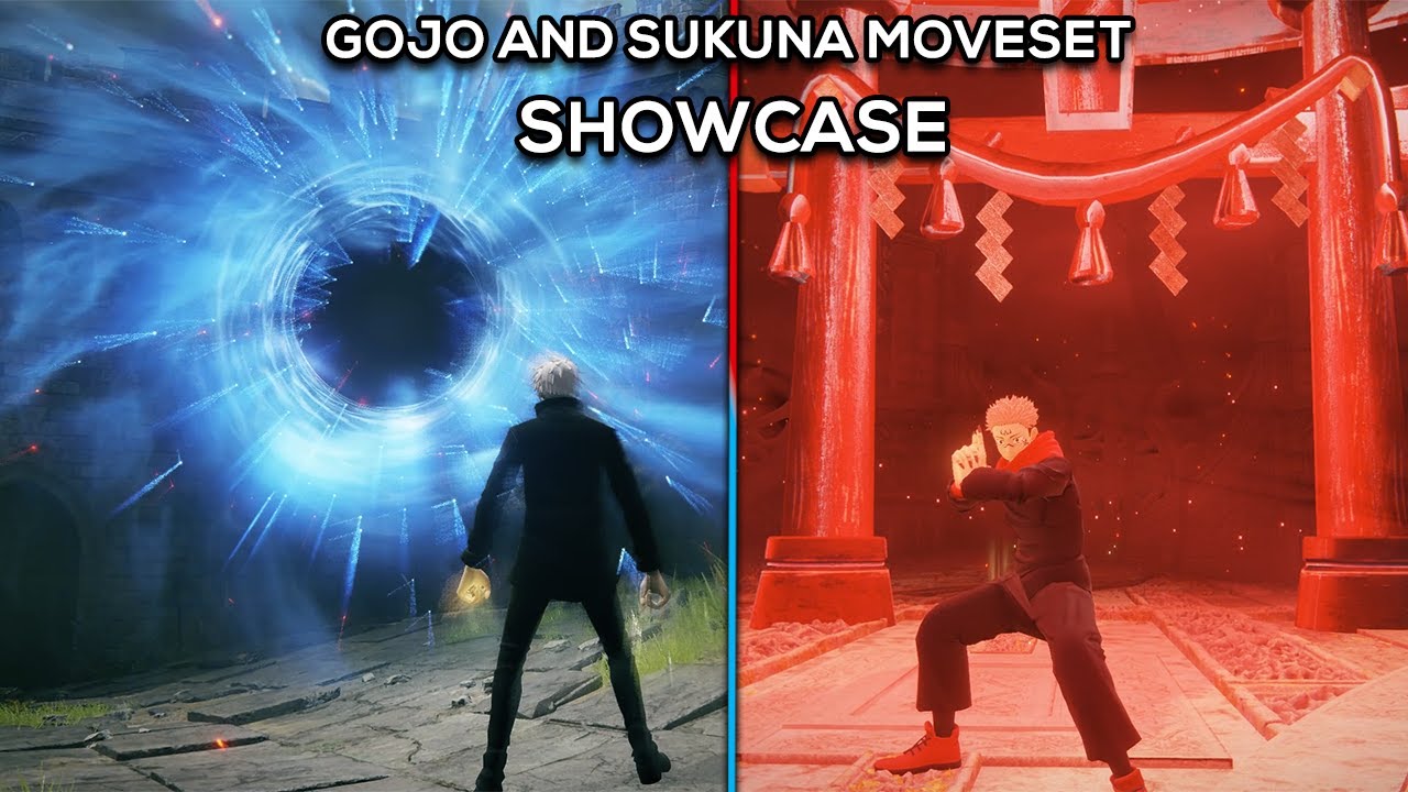 Elden ring - SUKUNA and GOJO moveset showcase (with skins)