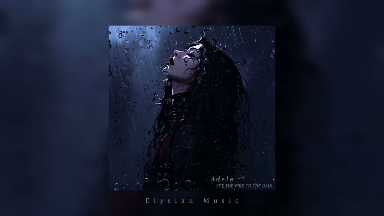 Adele -Set fire to the rain|Slowed to perfection+reverb+rain and thunder effect|Elysian Music