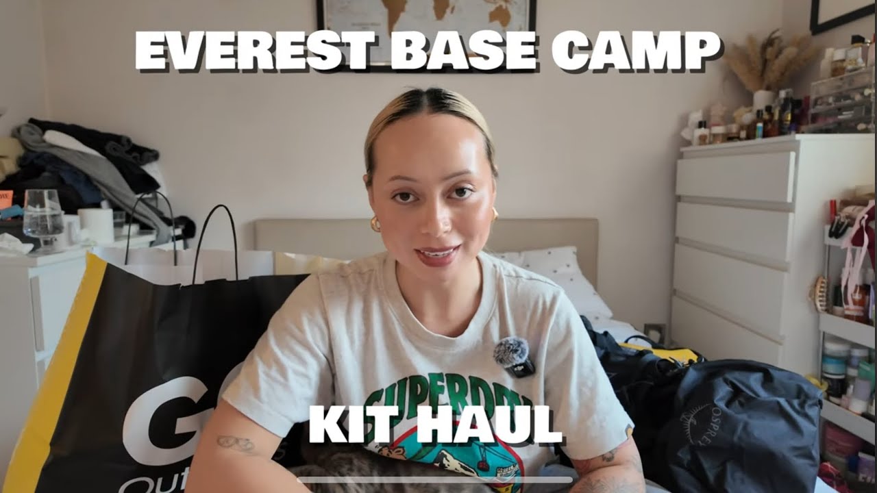 Everest Base Camp kit haul