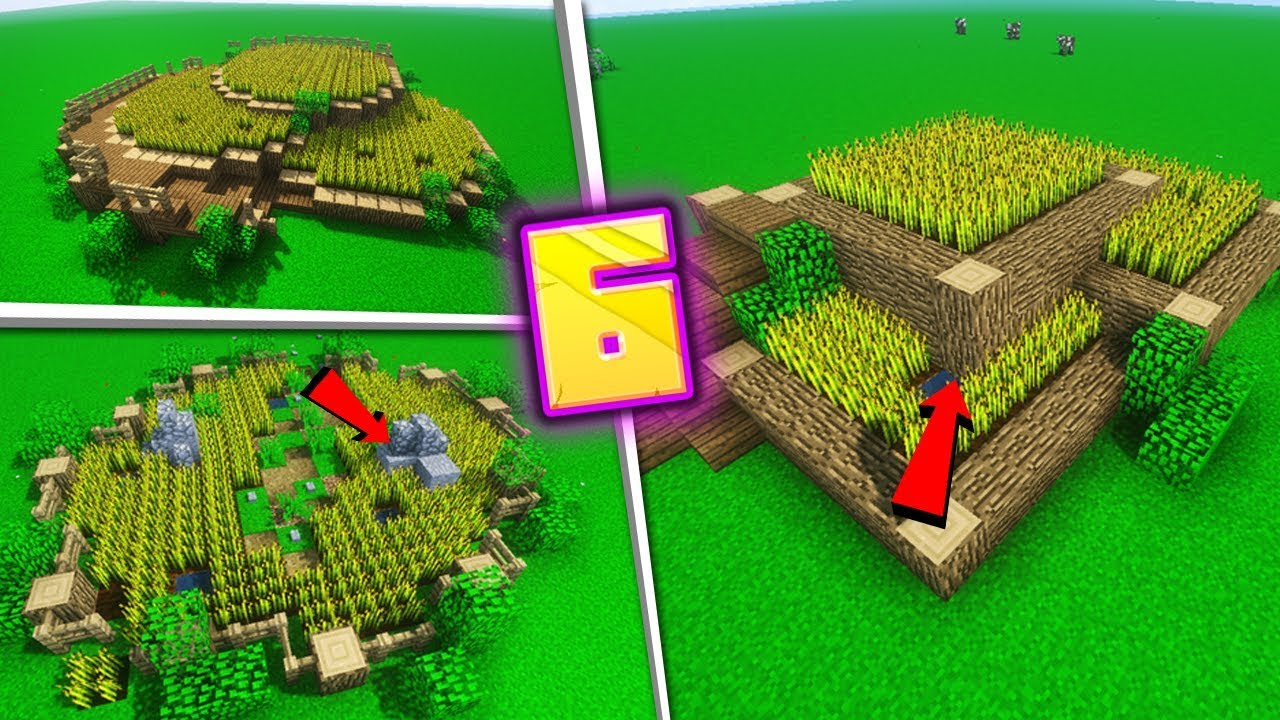 6 POMYSŁÓW na FARMY w MINECRAFT!