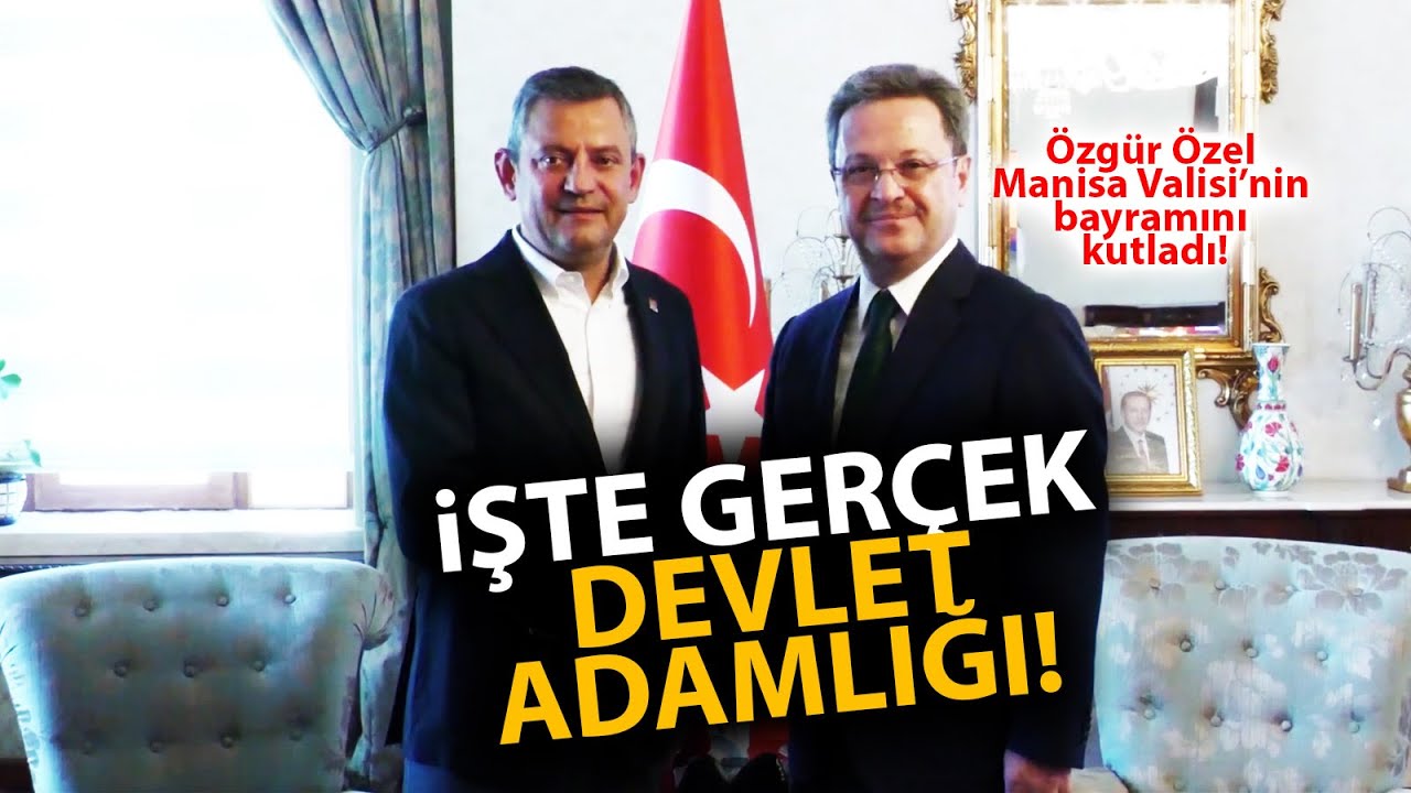 İşte Devlet Adamlığı! Özgür Özel, Manisa Valisi Enver Ünlü'yü makamında ziyaret etti