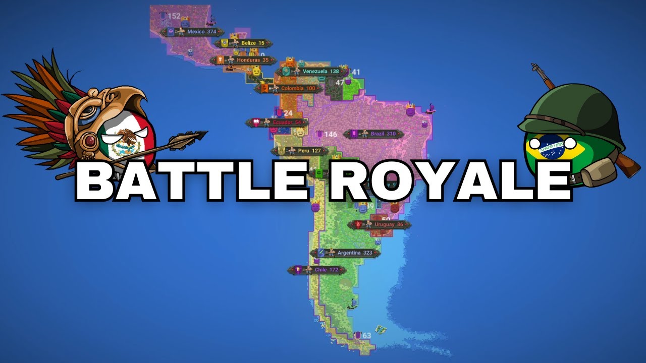 LATIN AMERICAN BATTLE ROYALE - WorldBox Timelapse