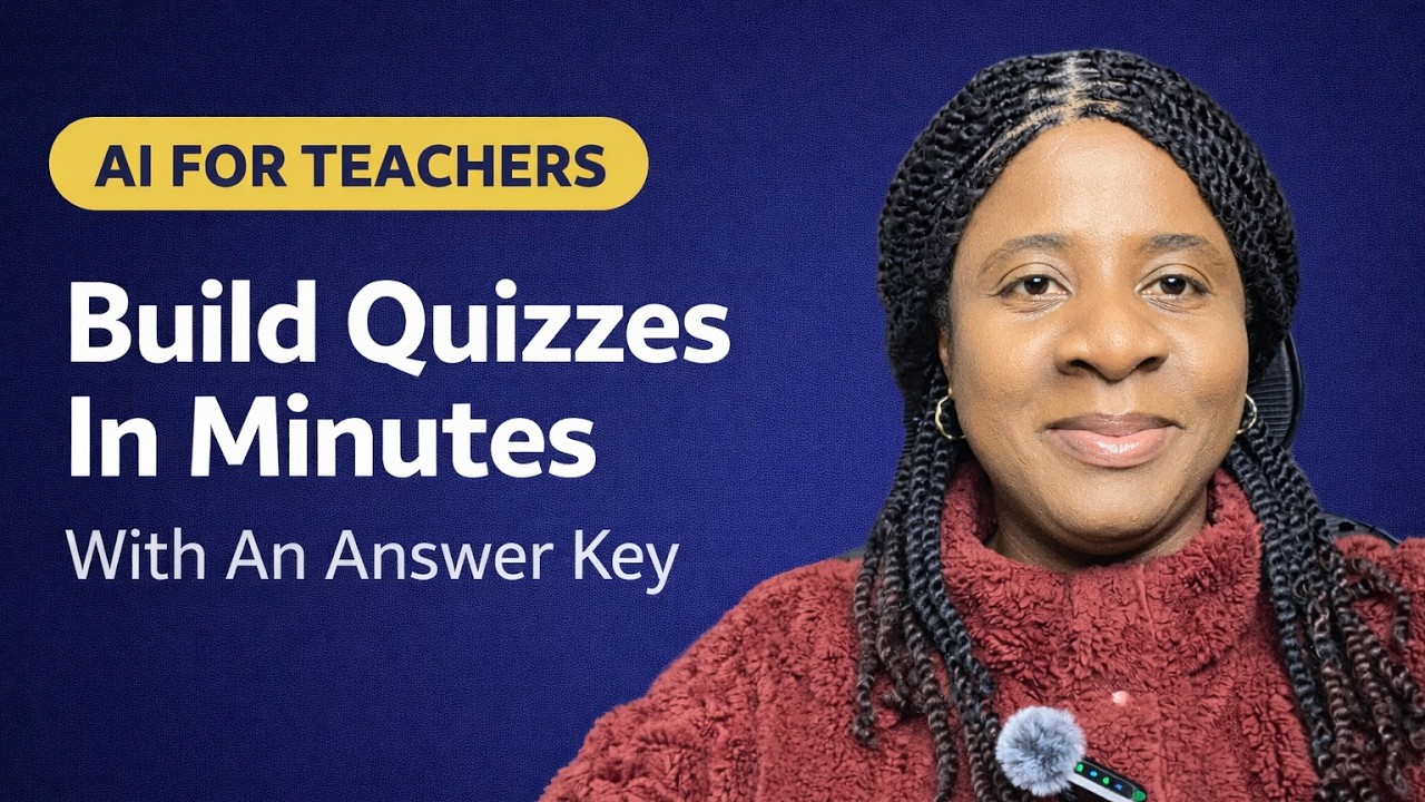 AI for Teachers: Build Quizzes and Assessments in Minutes | Tech Savvy Starts Here