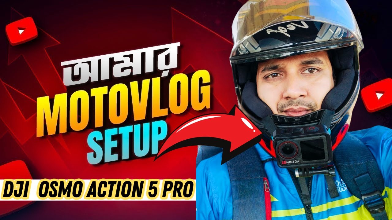 Helmet Mount Camera Setup for Motovlog | Beginner Friendly Bangla Guide