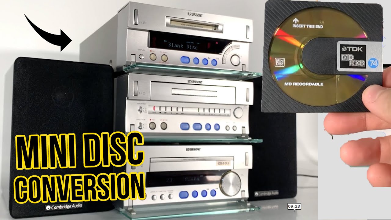 SONY CMT SD1 HiFi System CD To MINI DISC Conversion TUTORIAL