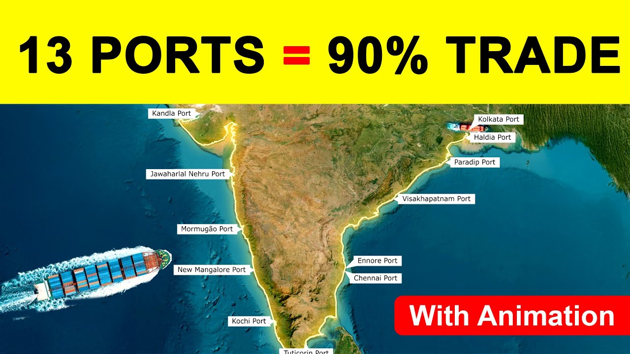Major Ports of India Explained: Statewise Map, Types & Key Facts|Natural|Artificial Ports in India