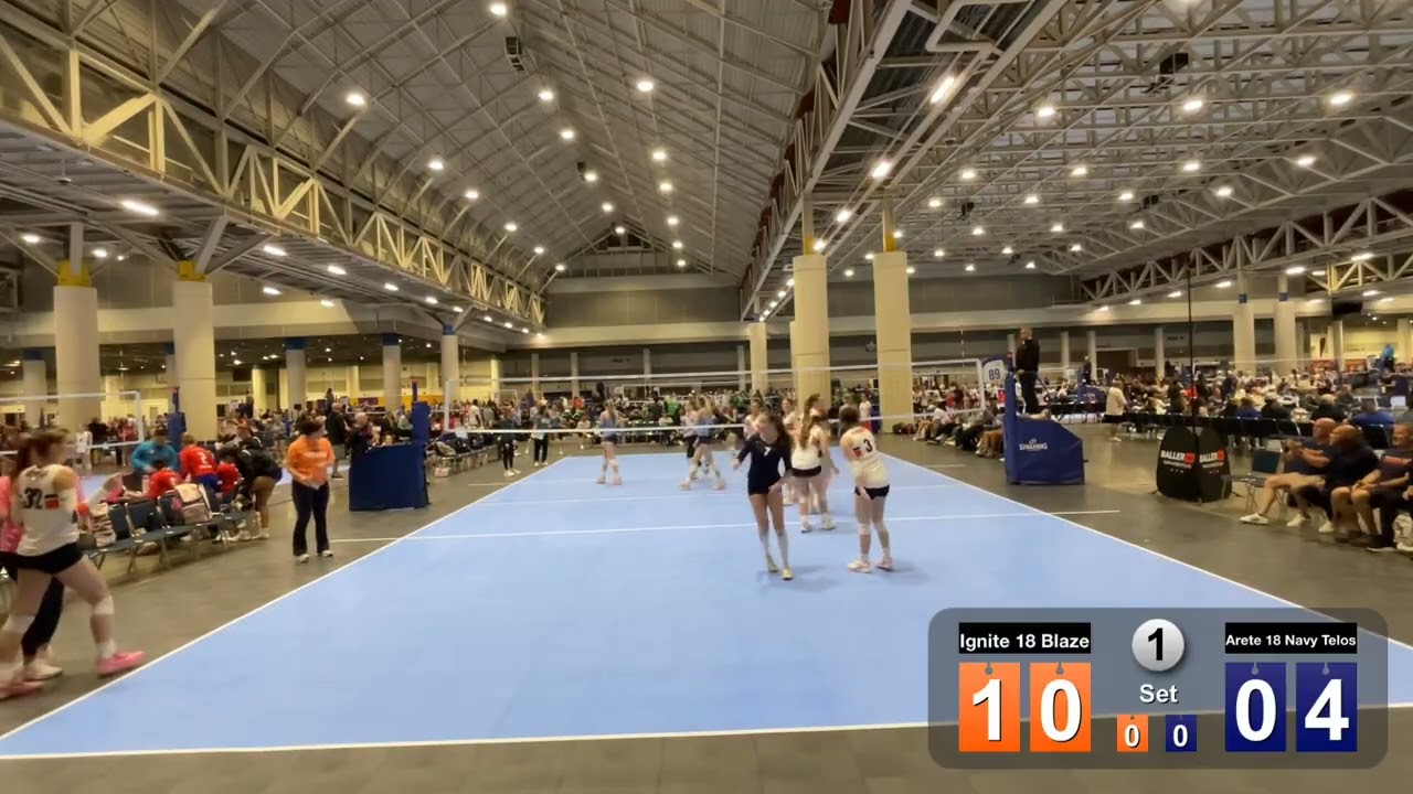 Ignite 18 Blaze vs Arete 18 Navy Telos set 1 ~ 2/20/26