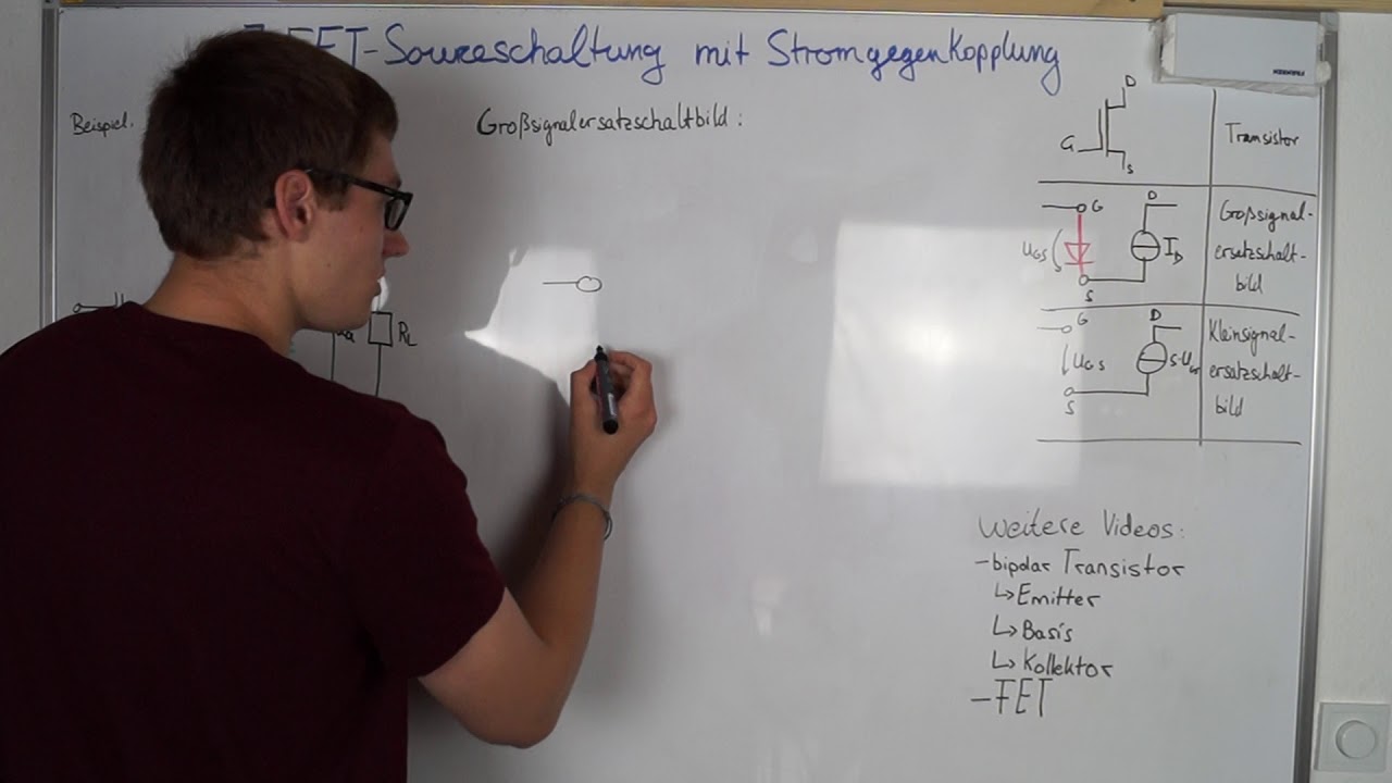 Stromgegenkopplung - JFET Source-Schaltung  | Elektrotechnik