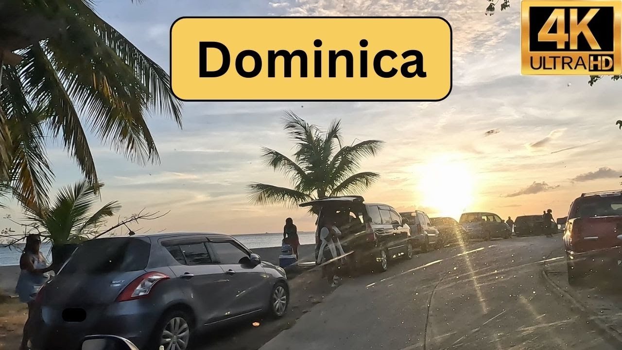 Driving to Mero Beach in Dominica
