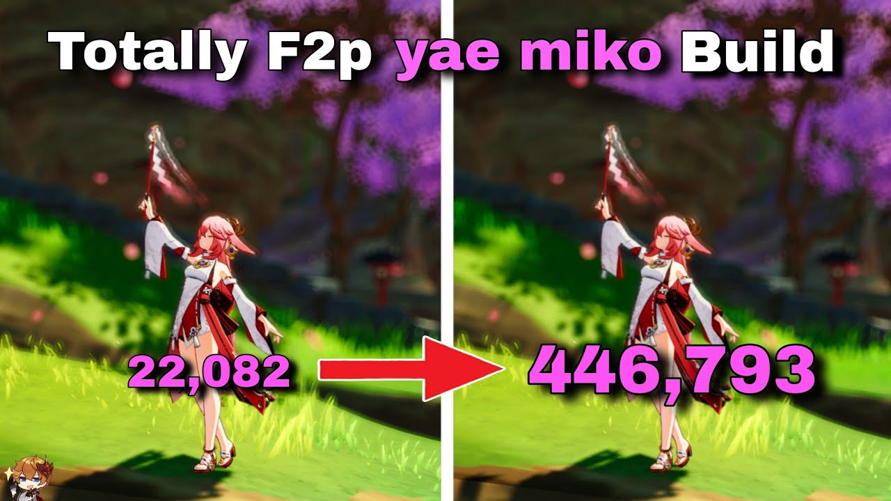 Totally F2p yae miko build | Genshin impact