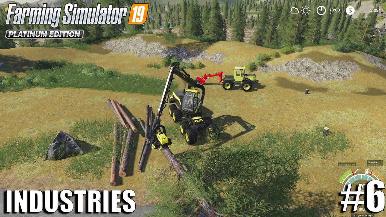 Deleting a Forest |  Industries on Valley Crest Farm | Farming Simulator 19 | #6