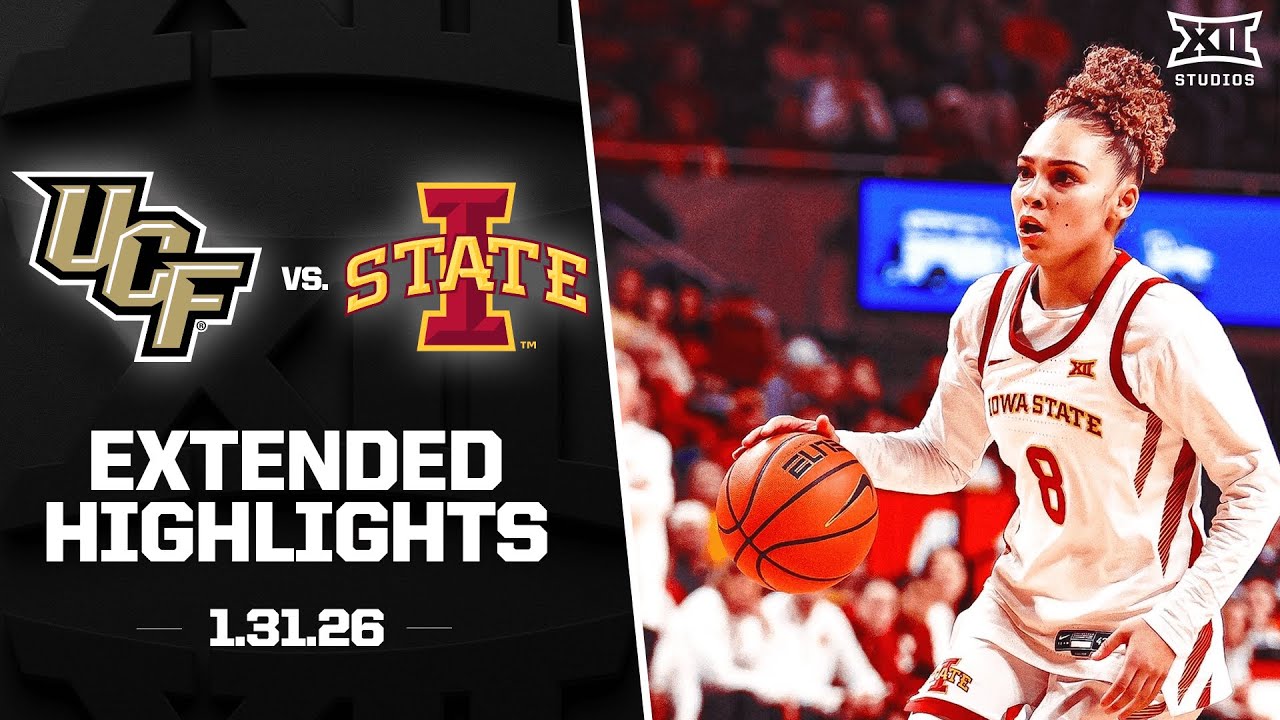 UCF vs. Iowa State Extended Highlights | 2025-26 Big 12 Women's Basketball