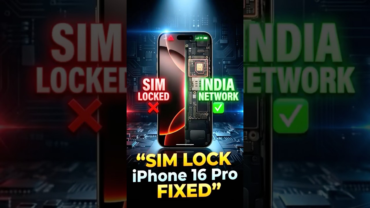 Out of Country iPhone 16 Pro SIM Lock Fix | Indian Network Activated