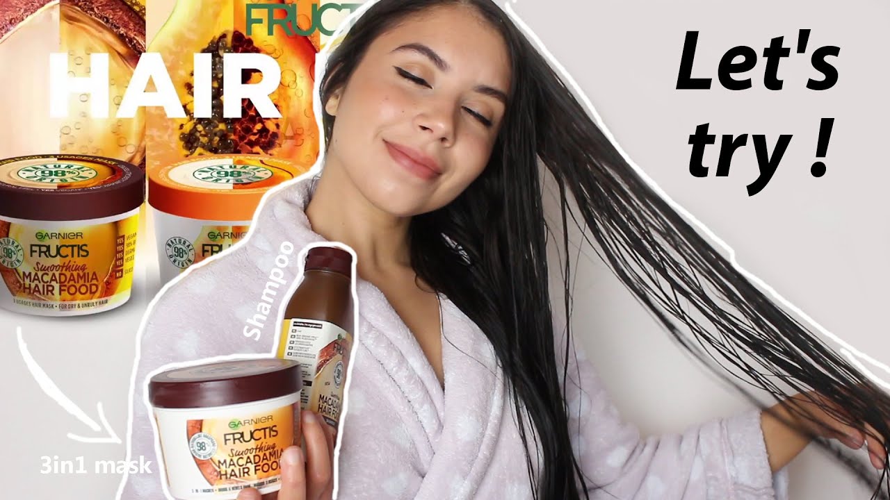 I tried GARNIER Fructis HAIR FOOD MACADAMIA Hair MASK and Shampoo on dry damaged hair | worth it ?