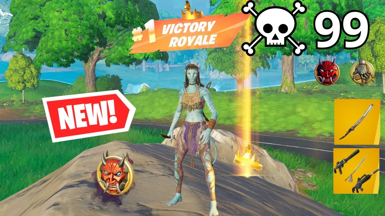 NEYTIRI - AVATAR Solo Vs Squads Zero Build Gameplay WINS (NEW Fortnite Chapter 6)