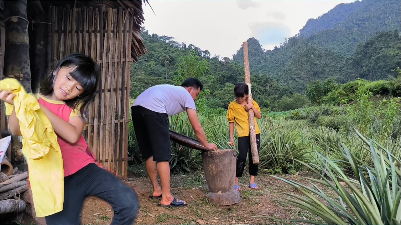 Full video:  The homeless girl was taken in and raised by uncle ,life in the forest