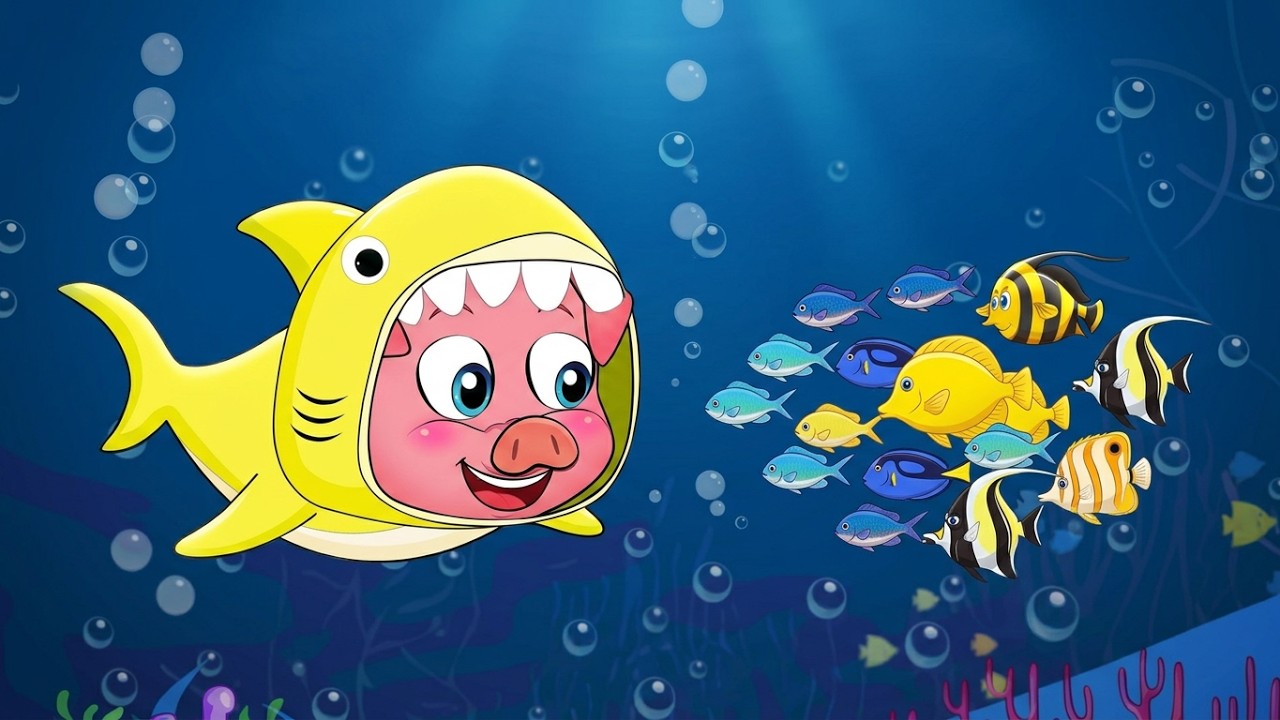 Hungry Shark Baby Song | DooDooShark Nursery Rhymes & Kids Songs