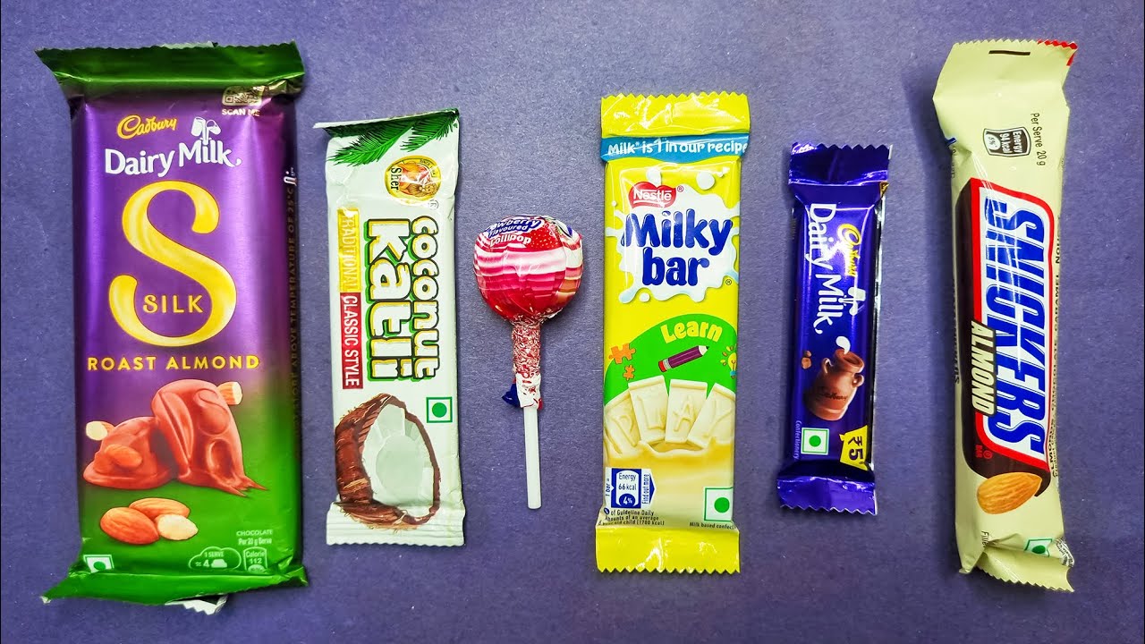 ASMR Most Satisfying Chocolate Unwrapping | Dairy Milk Silk Roasted Almond, Snickers & Milkybar