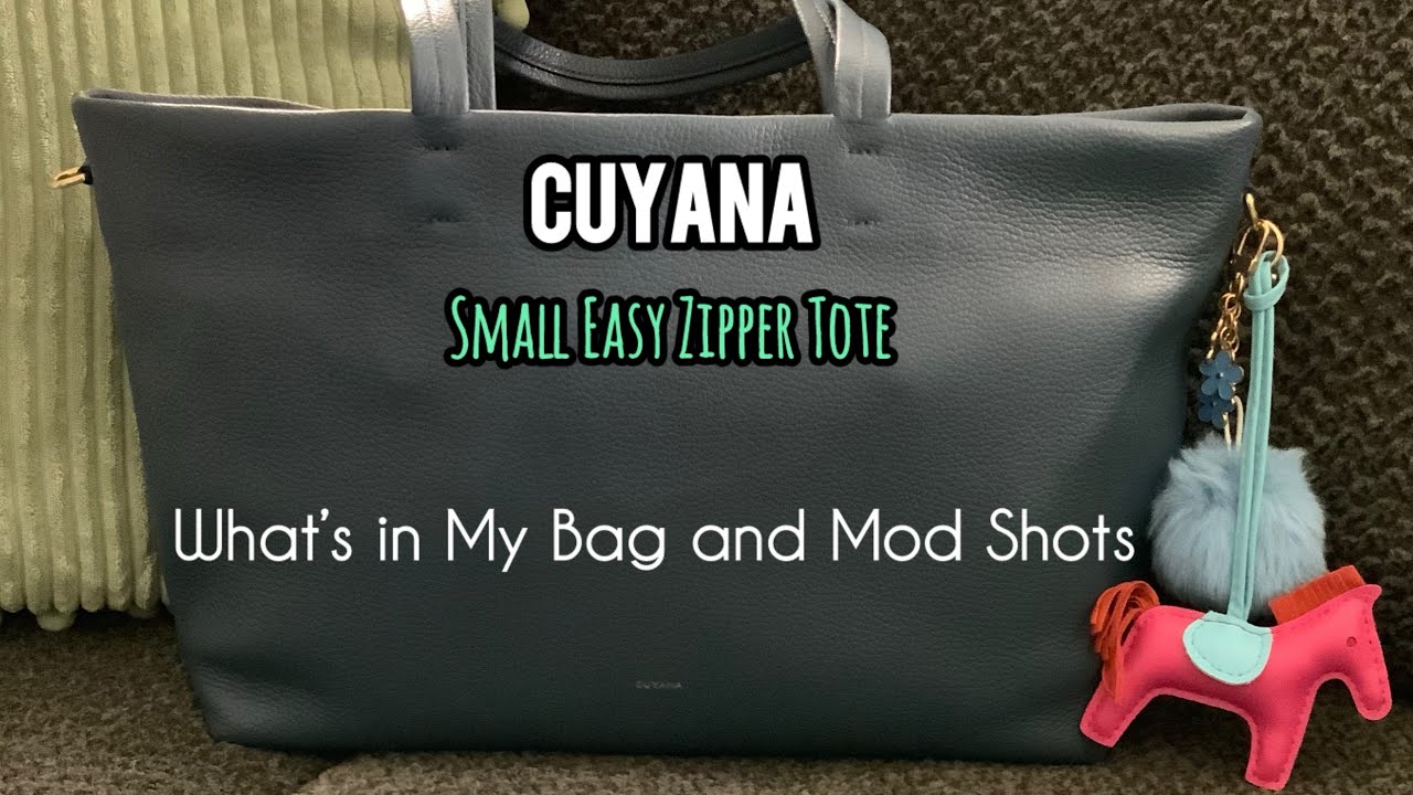 CUYANA - What’s in my bag & MOD SHOTS of the Small Easy Zipper Tote - #cuyana
