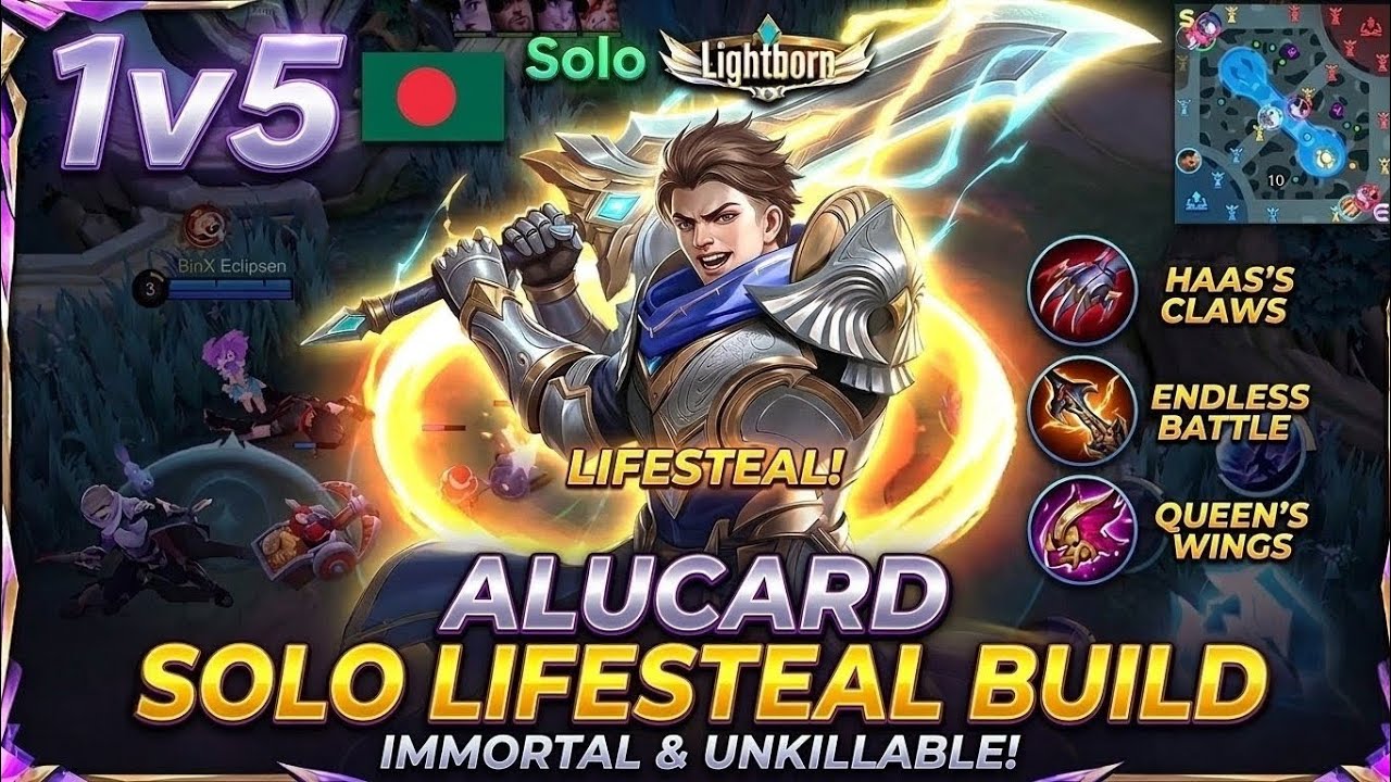 Alucard solo rank gameplay mlbb | BD Mlbb gameplay 