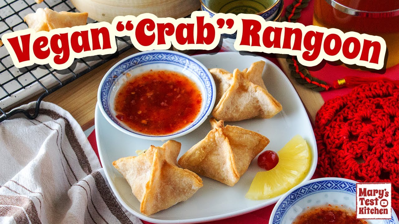 VEGAN CRAB RANGOON RECIPE | Mary's Test Kitchen