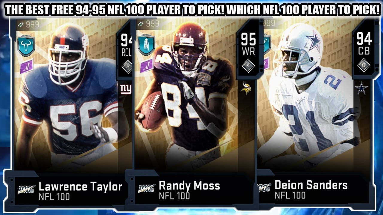 THE BEST FREE 94-95 NFL 100 PLAYER TO PICK! WHICH NFL 100 PLAYER TO PICK! | MADDEN 20 ULTIMATE TEAM