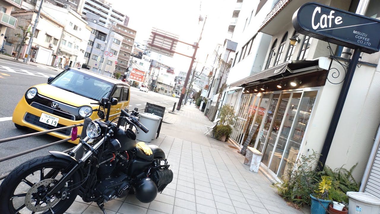 ​アイアン883と、寺田町まで。美味しいコーヒーを求めて。