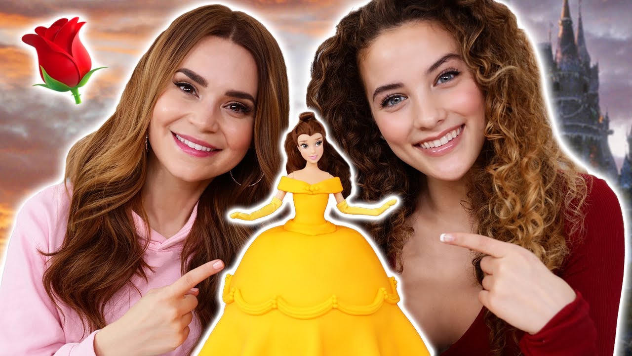 Making a Disney Princess Cake! w/ Sofie Dossi - Beauty and the Beast - Nerdy Nummies