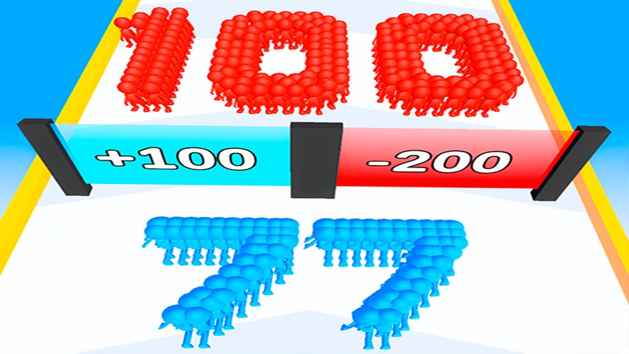 Crowd Number Run 3d