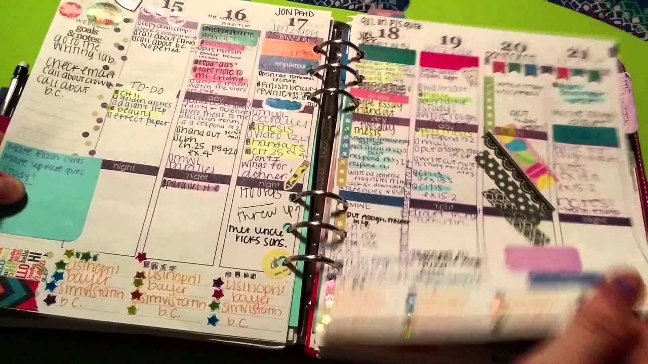 Erin Condren Life Planner inside of Filofax A5
