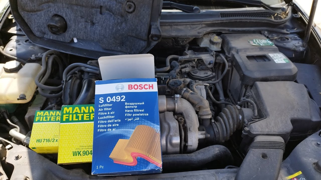 Ford, Mazda, Volvo 1.6 diesel fuel filter, air filter, oil filter replacement/ înlocuire filtre.