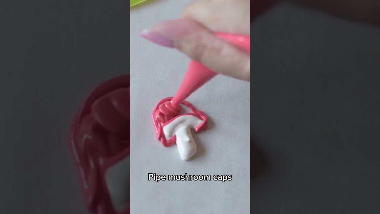 Whimsical Frog & Mushroom Meringues