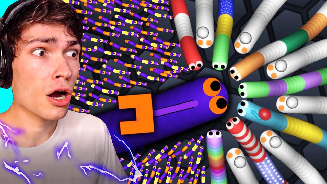 J'AI BATTU MON RECORD SUR SLITHER.IO ! (la game était epic)