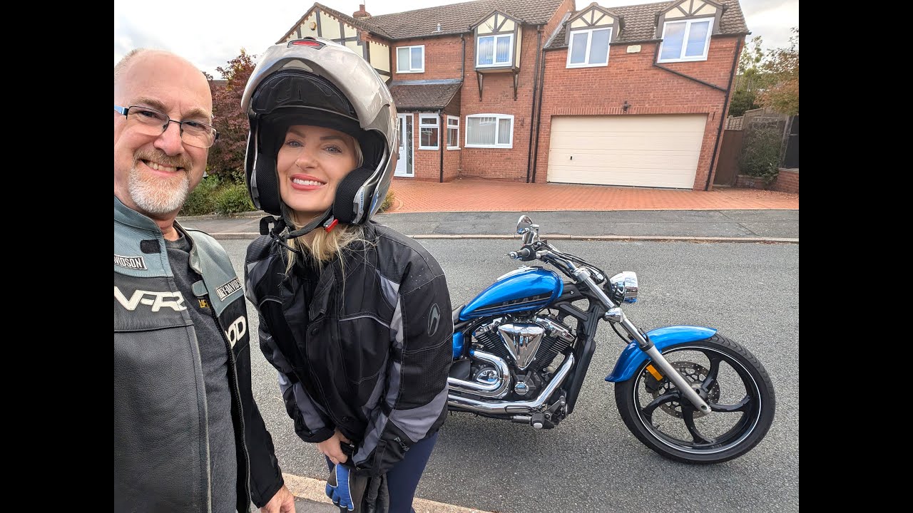 Motorcycle Ride with Lou....   Yamaha Stryker & Honda Deauville 😀