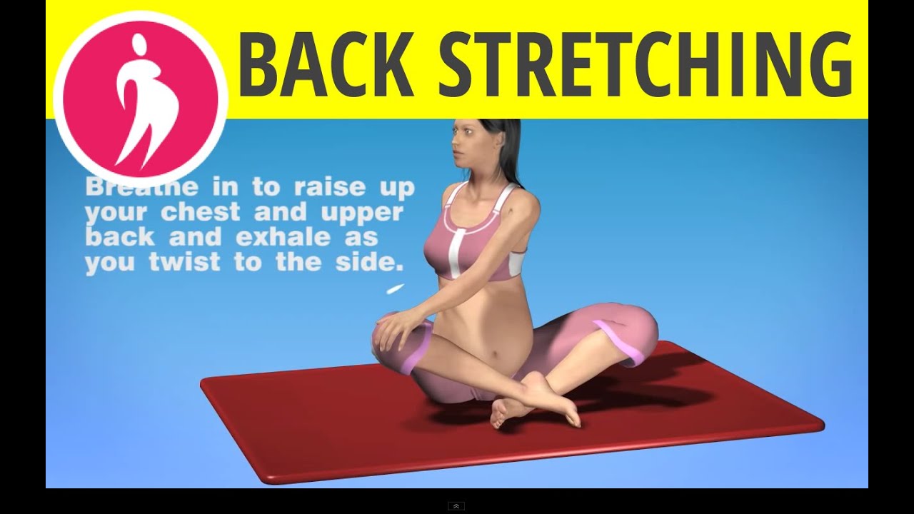 Pregnancy Exercise: Upper Back Stretch During Third Trimester Pregnancy