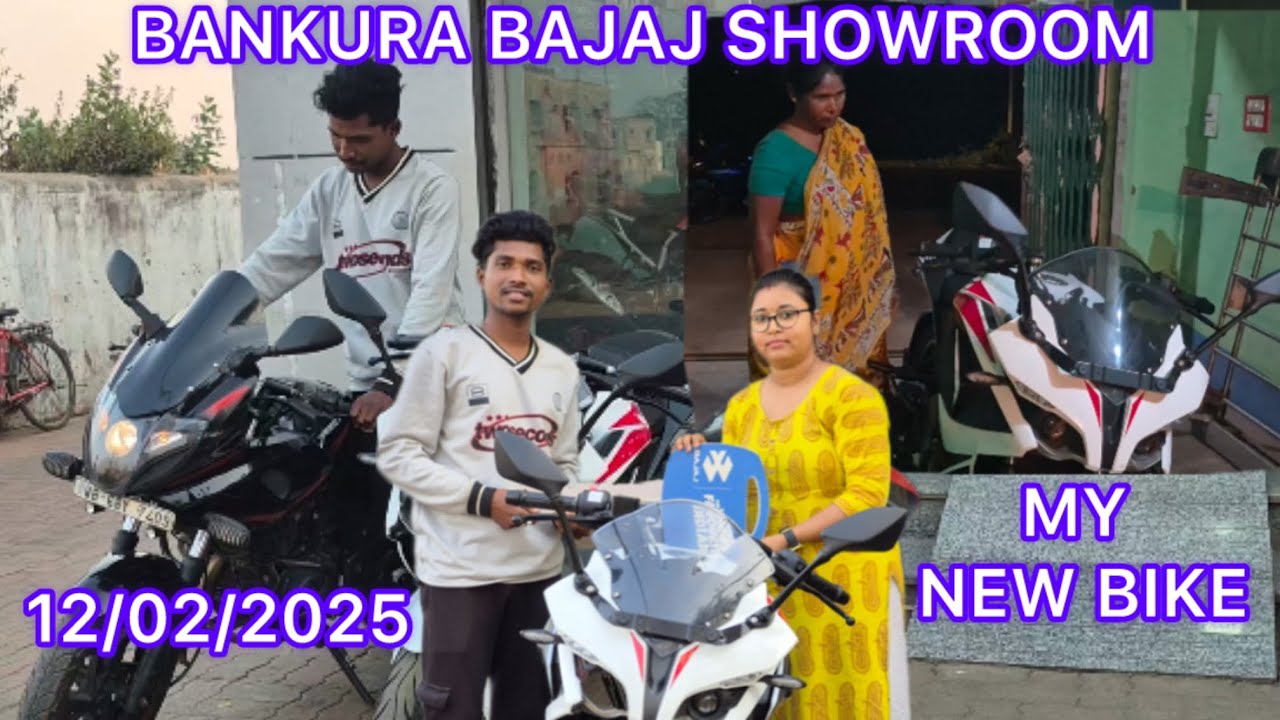 MY NEW BIKE // BANKURA BAJAJ SHOWROOM // VLOG VIDEO // 12-02-2025