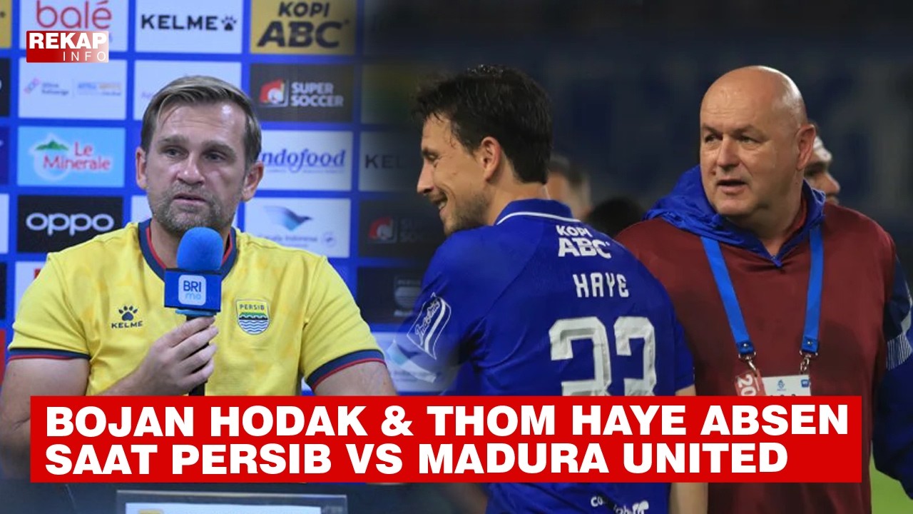 Bojan Hodak dan Thom Haye Absen Saat Persib Bandung menghadapi Madura United - berita persib