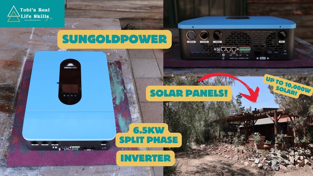 Инвертор SungoldPower мощностью 6,5 кВт с раздельными фазами | Солнечная фотоэлектрическая устано...