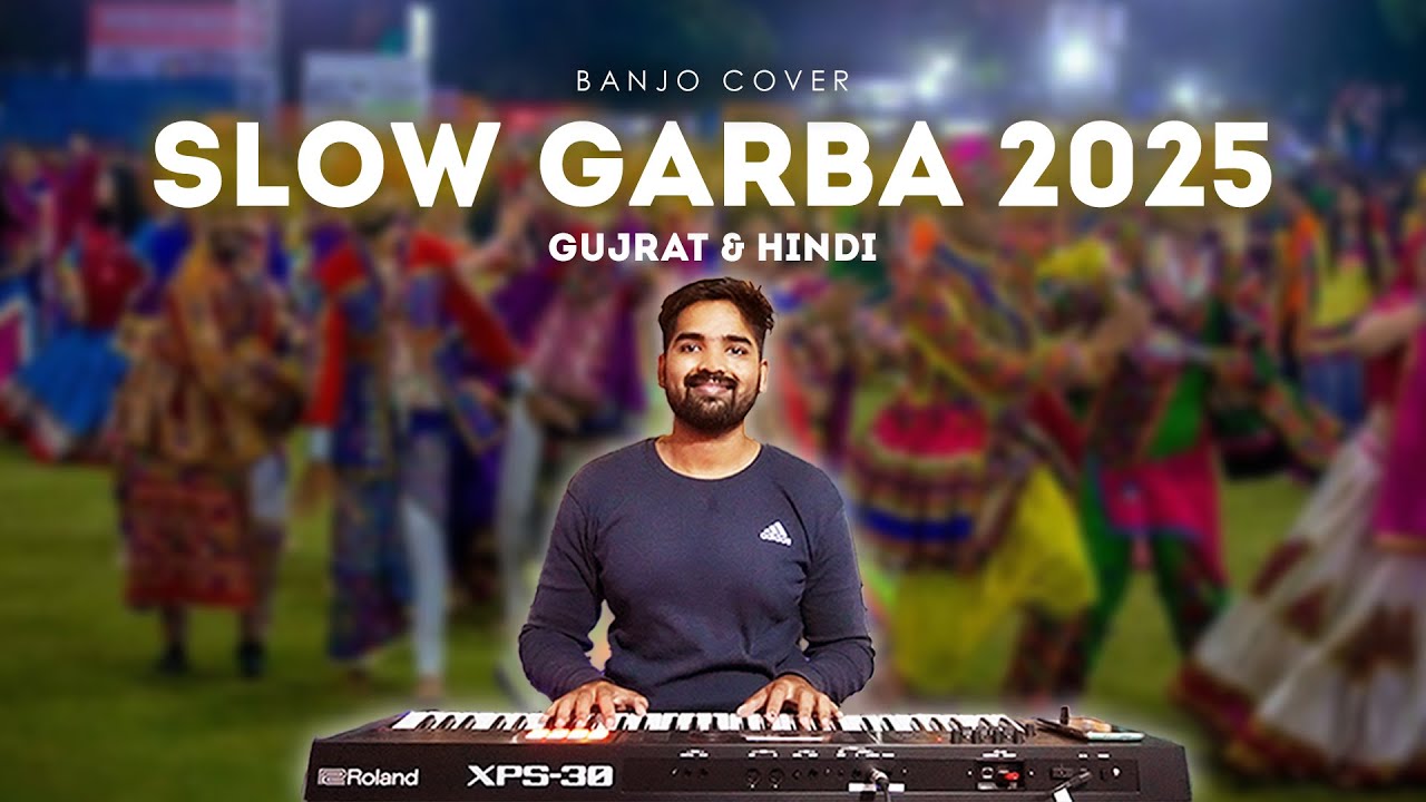 Slow Garba 2025 | 2 Taali | Navratri | Trending Viral Songs | Banjo Cover