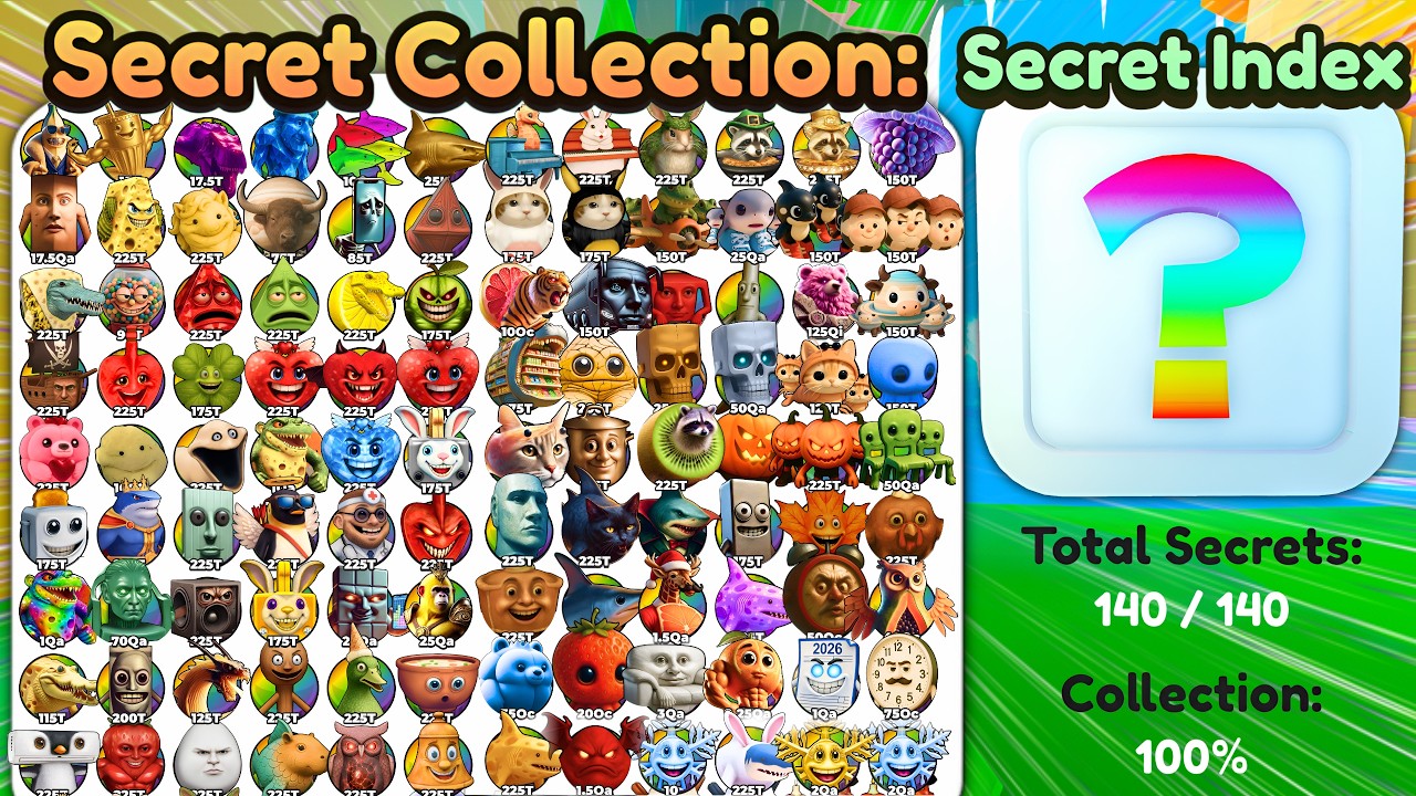 Unlocking EVERY SECRET INDEX in Brainrot Evolution! (Roblox)