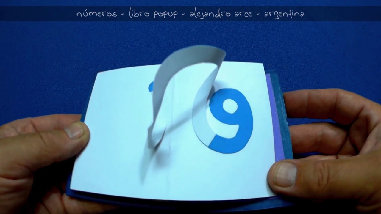 Números - libro popup