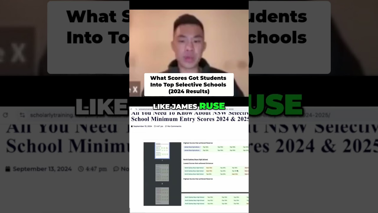 What Scores Got Students Into Top Selective Schools (2024 Results)