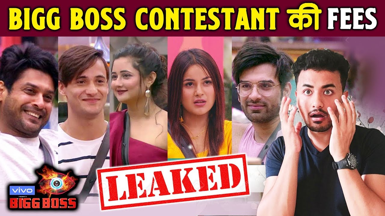FEES Of Bigg Boss 13 Contestants Per Week | Siddharth, Asim, Shehnaz, Mahira, Paras | BB 13 Video