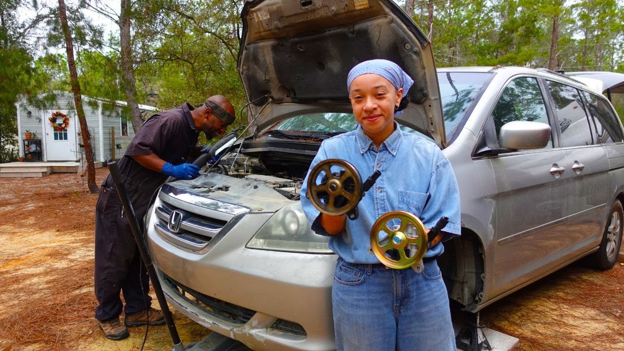 Teaching Our Daughter How to Drive And Repairing the Broke Down Minivan on the Homestead | E.p. 36