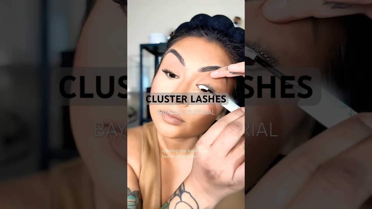 How To Apply Cluster Lashes: STEP BY STEP TUTORIAL with BAYALUXE 