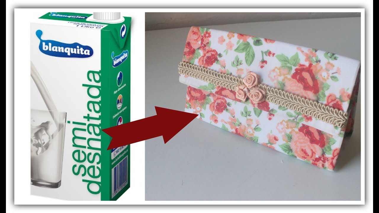 DIY - Reciclado de caja de leche - Manualidades - Reciclaje